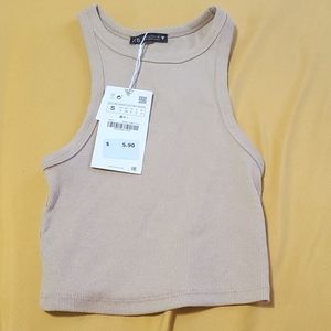 New with tags nude zara tank top